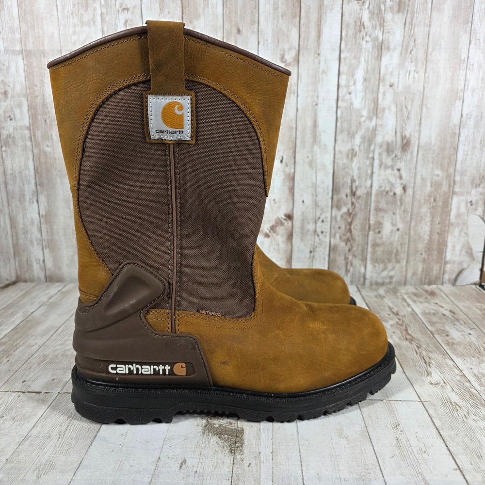 Carhartt CMP1200 Mens Brown Waterproof Composite Toe Work Boots 10.5 W EH